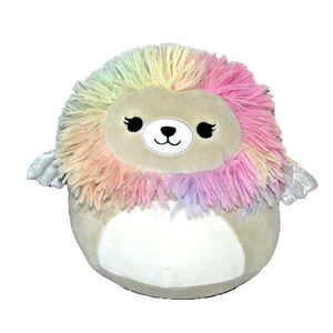 Squishmallows Leonori 8" Lion Fantasy Plush ToyTie Dye Mane Glitter Wings Gift